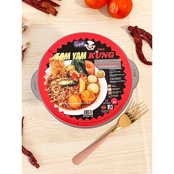 Syiok Rasa (Tomyam Kung Oat Mee) Stimbot Pemanasan Sendiri / Muslim Product / Ready Stock / 160g