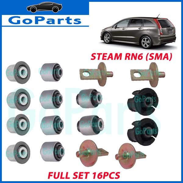 HONDA STREAM RN6 SMA REAR KNUCKLE + TRAILING BUSH FULL SET 16PCS ...