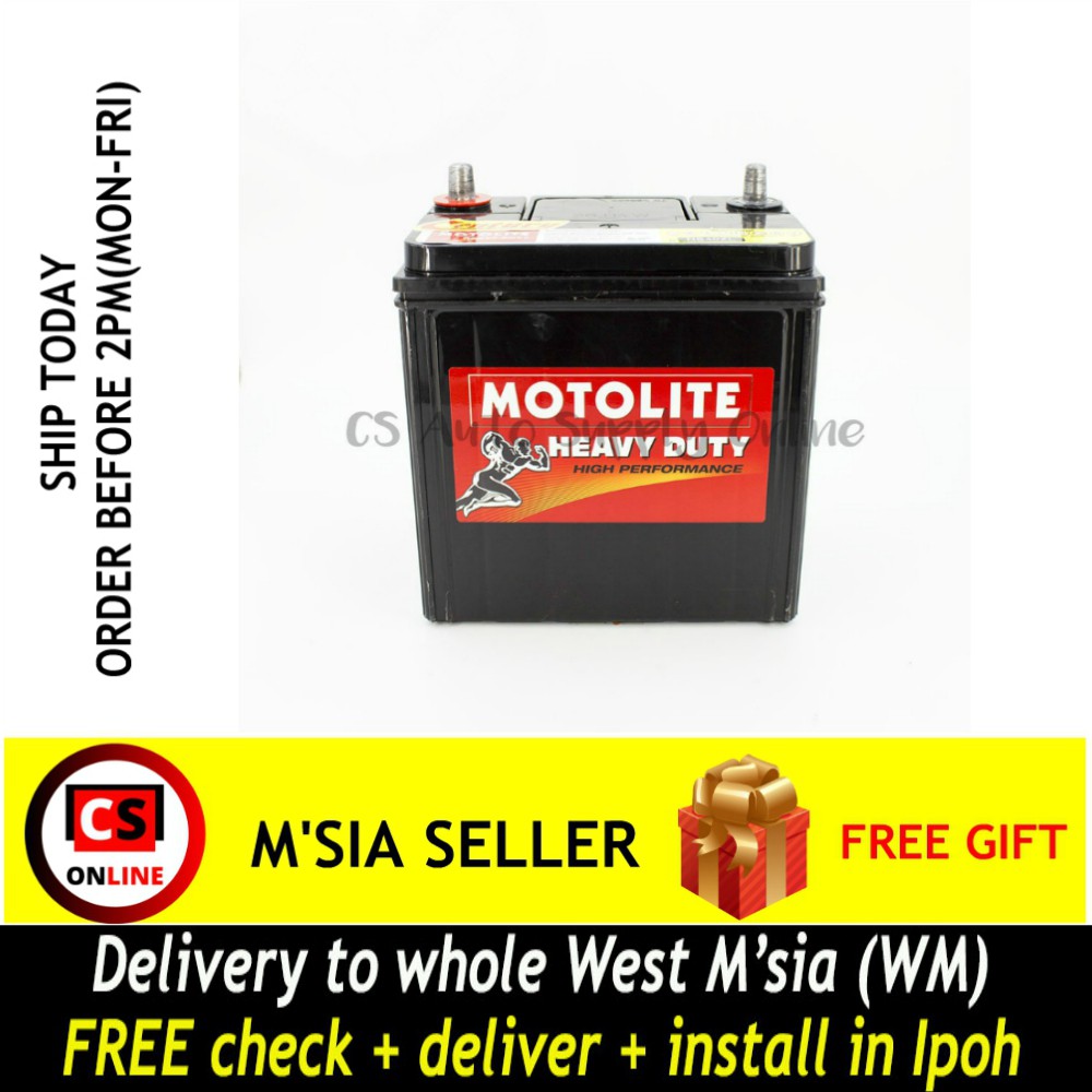 Century NS40ZL 36B20L Motolite Car Battery MF for Perodua 