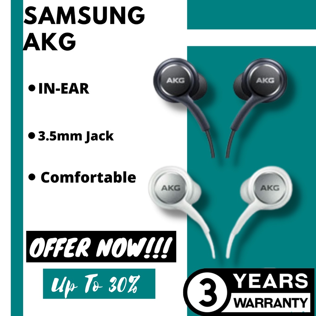 Original Samsung Akg S8 / S8 PLUS / Note 8 / S9 / S9 Plus WIRED INEAR