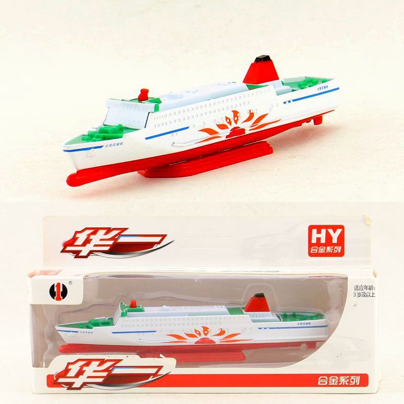 【COD gift box】alloy toy car model Sunflower luxury cruise ship large cruise ship gift box