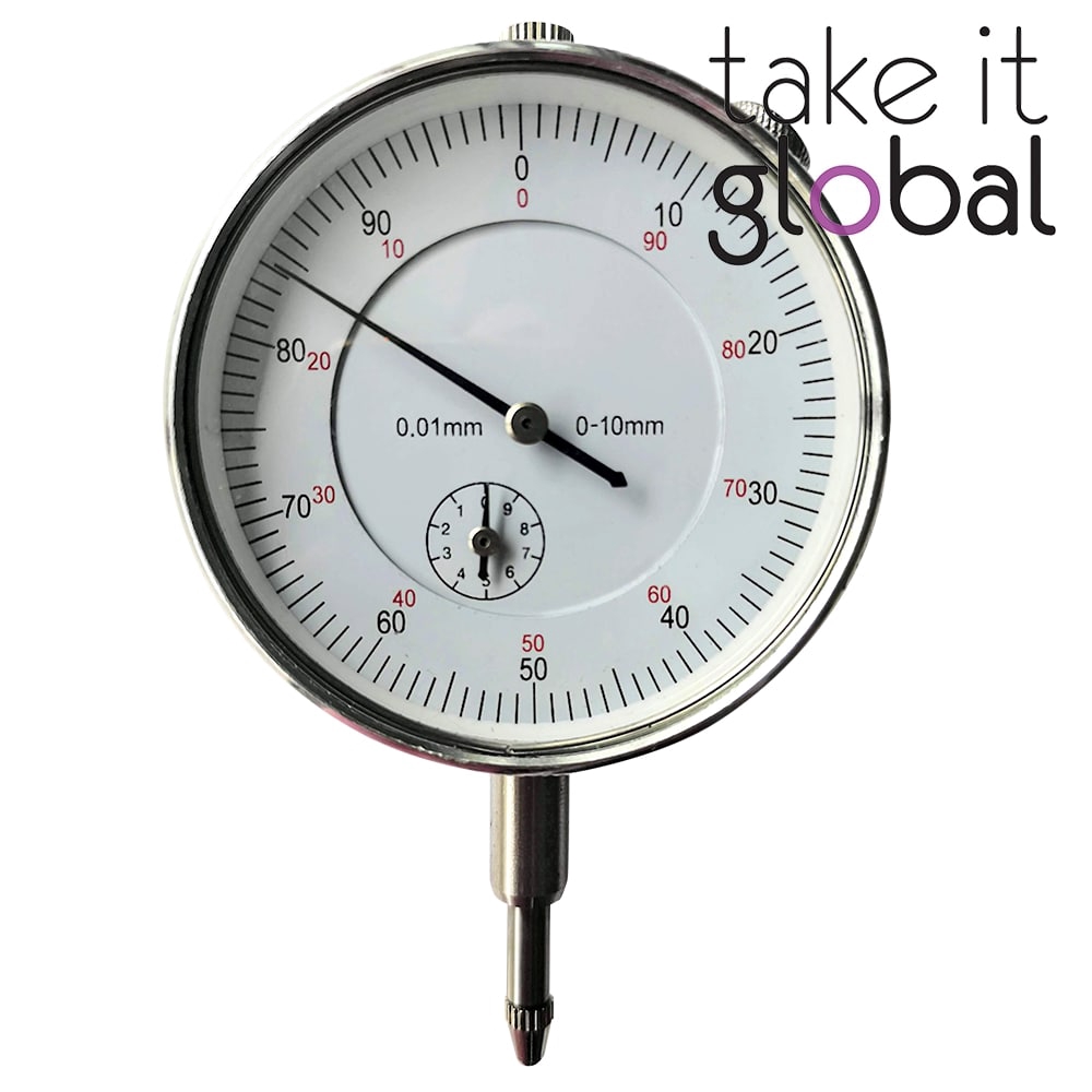 Analogue Dial Indicator 10mm Gauge Measurement Tool Instrument Gauge