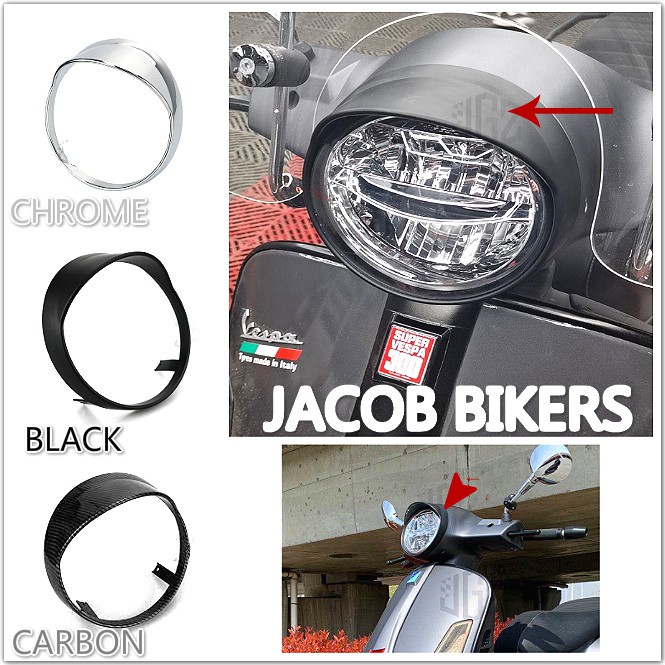 VESPA GTS ABS Headlight Grill Cover HeadLamp Guard Front Trim Guard