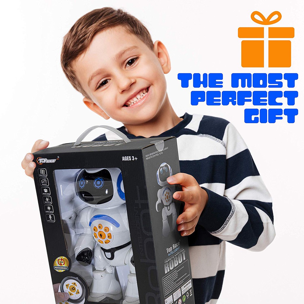 top race remote control walking talking robot