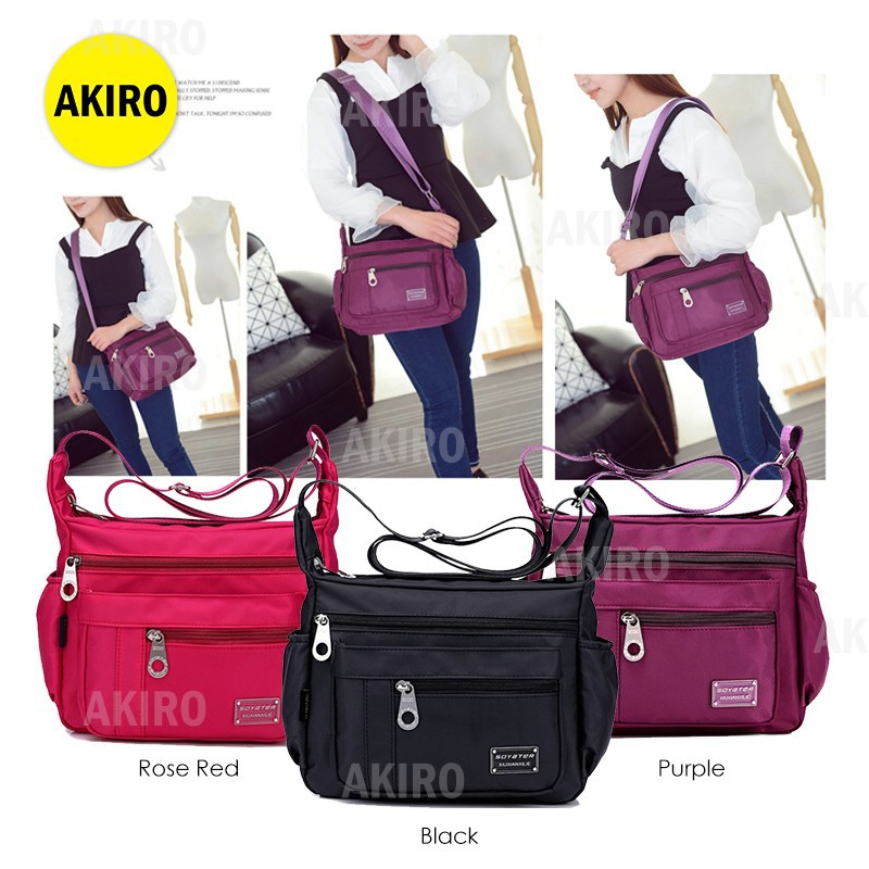 AKIRO Korean  Woman Multiple Pockets Durable Lightweight 