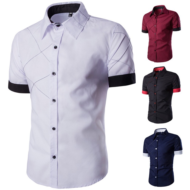  MC018 KURTA VIRAL Murah  Fashion Men Shirt Baju  Raya 