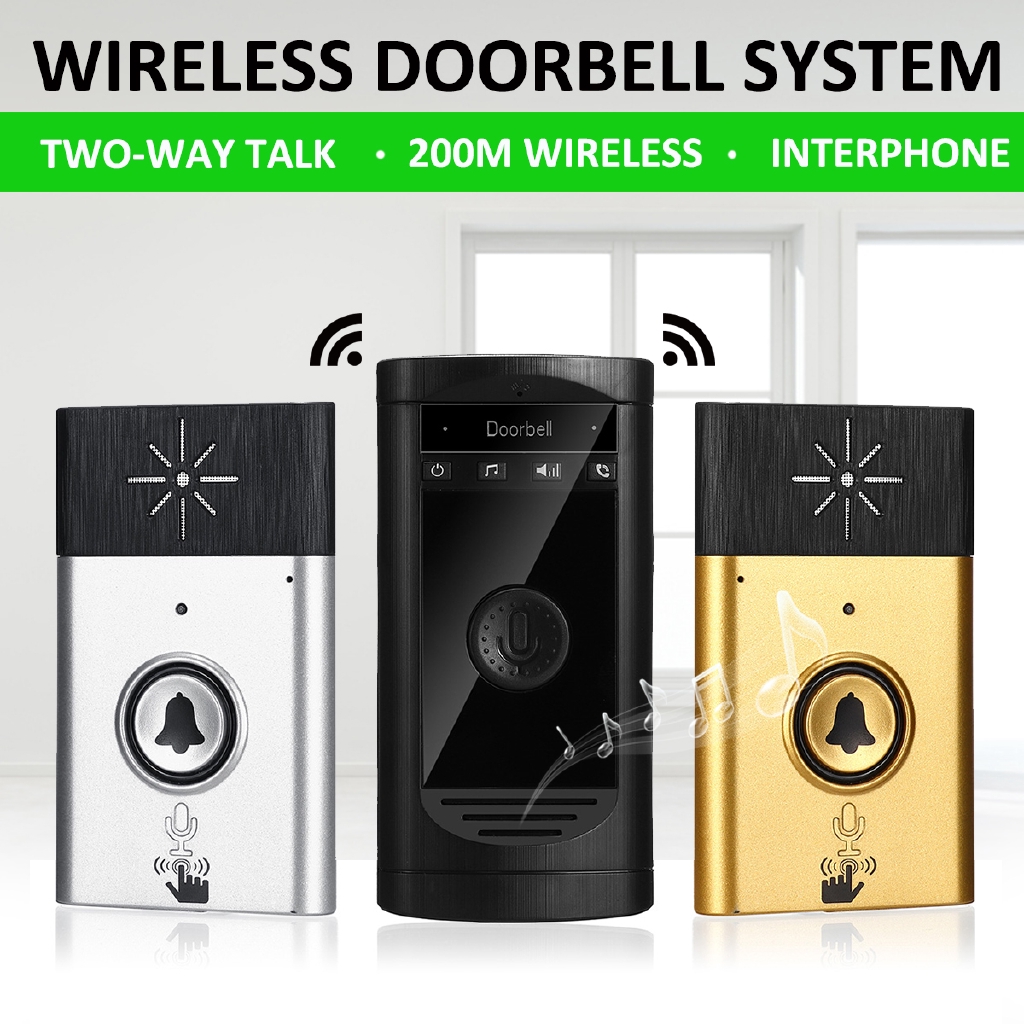 200M USB Wireless Door Bell Smart Voice 2 Way Talk Interphone