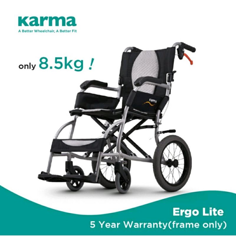 karma Ergo Lite KM2501 Travel Wheelchair.FREE SHIPPING.Semenanjung Msia Only