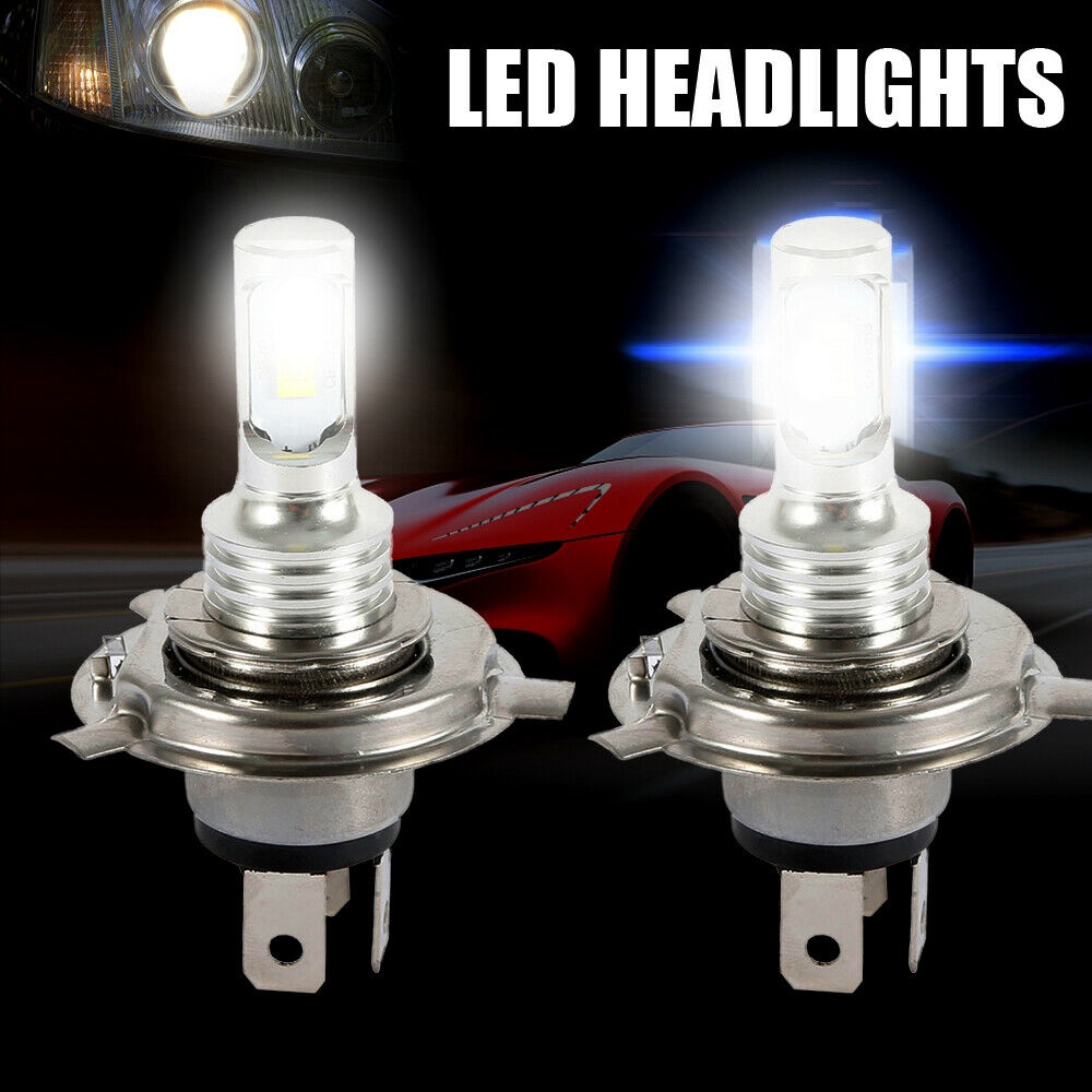 2pcs LED Bulb H4 Headlamp Kit Led Bulbs Car Cob Super Xenon White 472