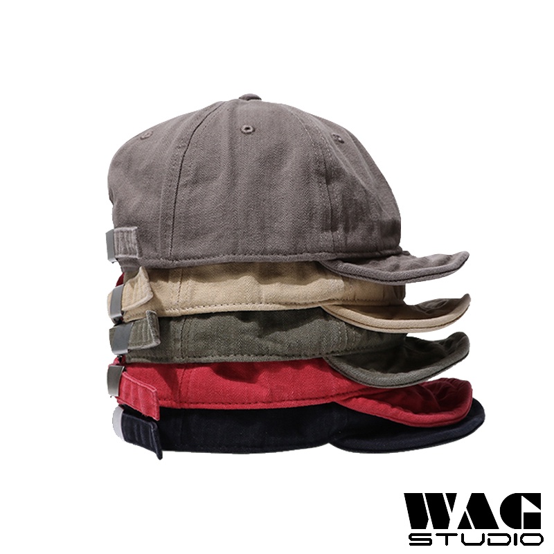 WAG Hat | Ready Stock Washed Denim Vintage Short Brim Baseball Cap Men ...