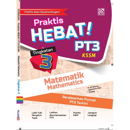 Pelangibooks Praktis Hebat Pt3 Kssm 2020 Tingkatan 3 Shopee Malaysia