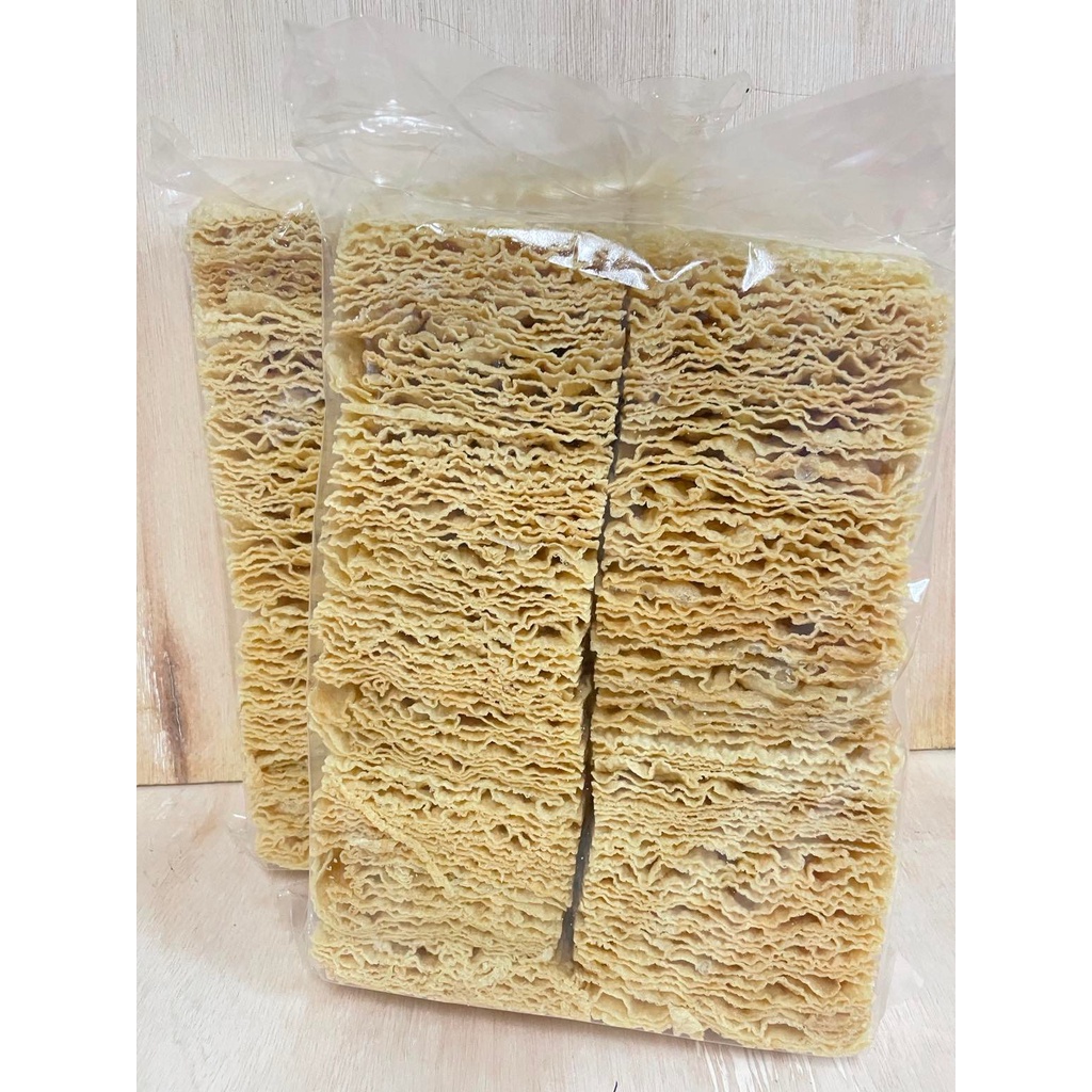 炸豆支/炸腐竹100%homemade-切片 （1kg）火锅底料/过年好伙伴 Fried Bean Curd Sheet