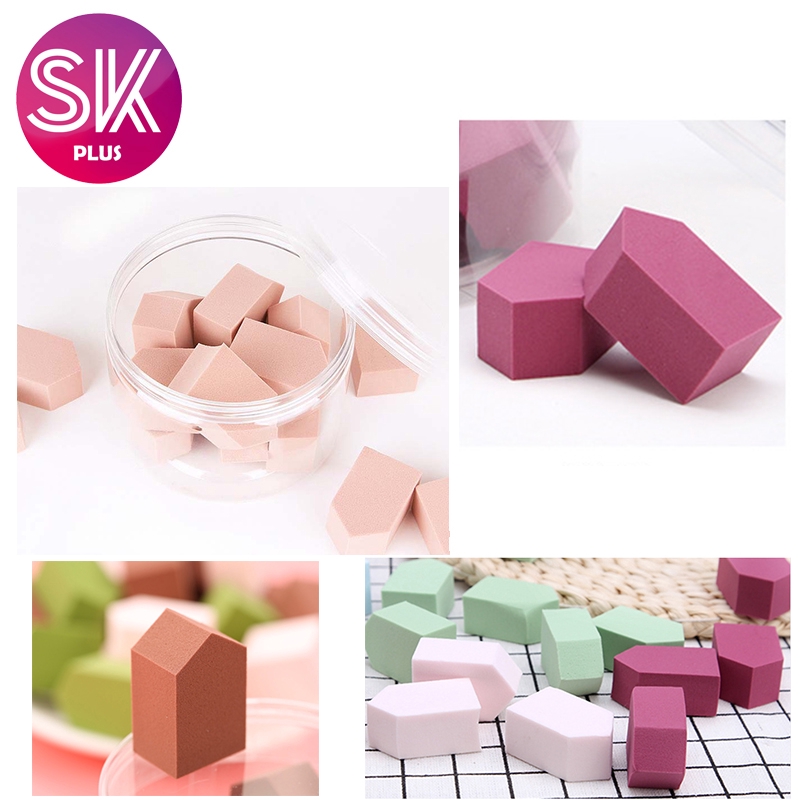 SKPLUS Cosmetics Makeup Soft Sponge Puff Washable Smooth Face Foundation Countoring Use Colorful