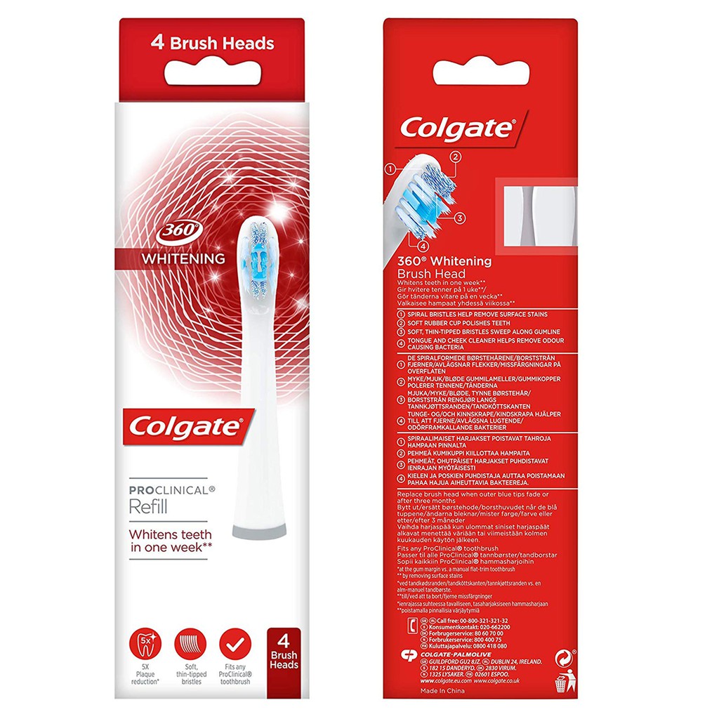 colgate proclinical 360 brush heads