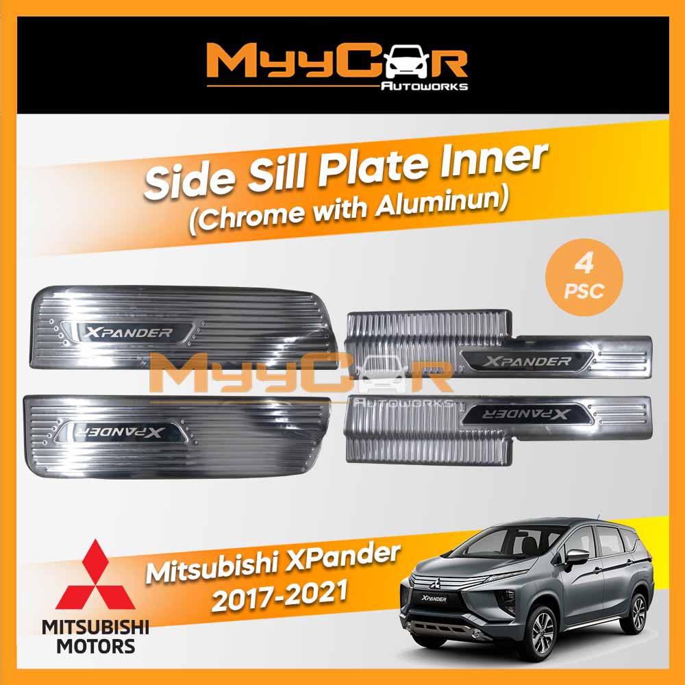 Mitsubishi XPander 20172021 Side Sill Plate Inner Aluminium (Silver