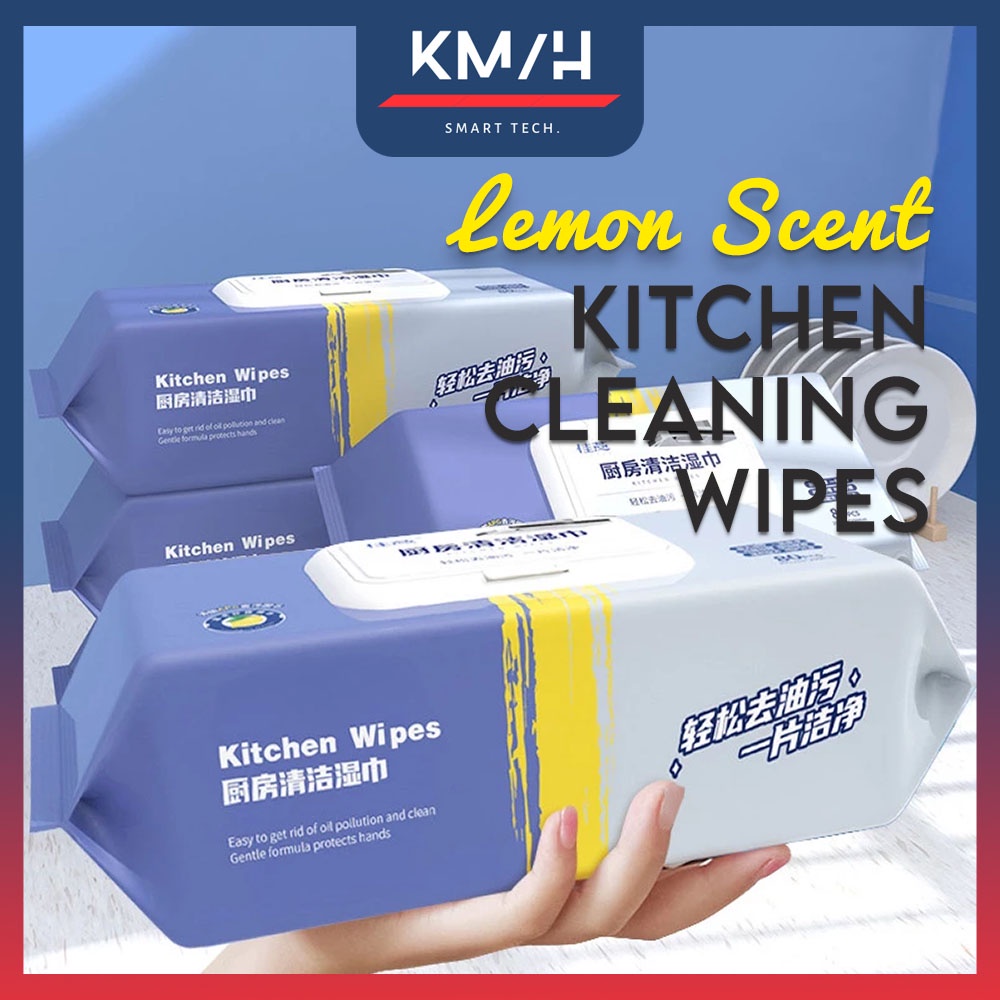 12pc 60pc 80pc Kitchen Cleaning Wipes Lemon Scent Disposable Kitchen   9a822fe64845addaac7cf2074fc94573