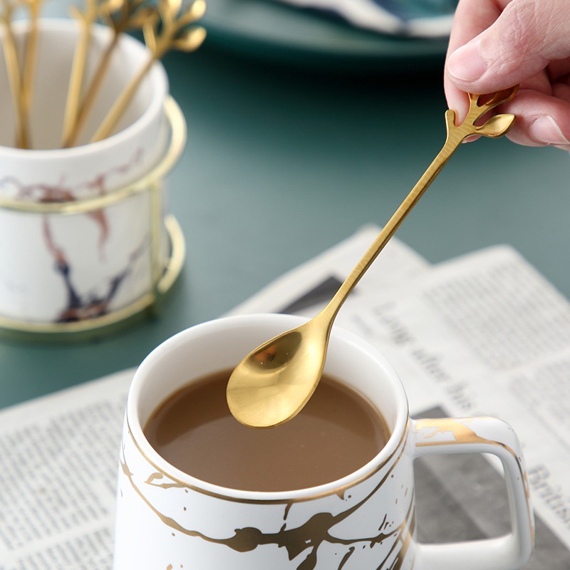 Purpose Have Gold Silver Stainless steel cutlery soup service spoon coffee steak knife fork western tableware Dinner ... - Image 2