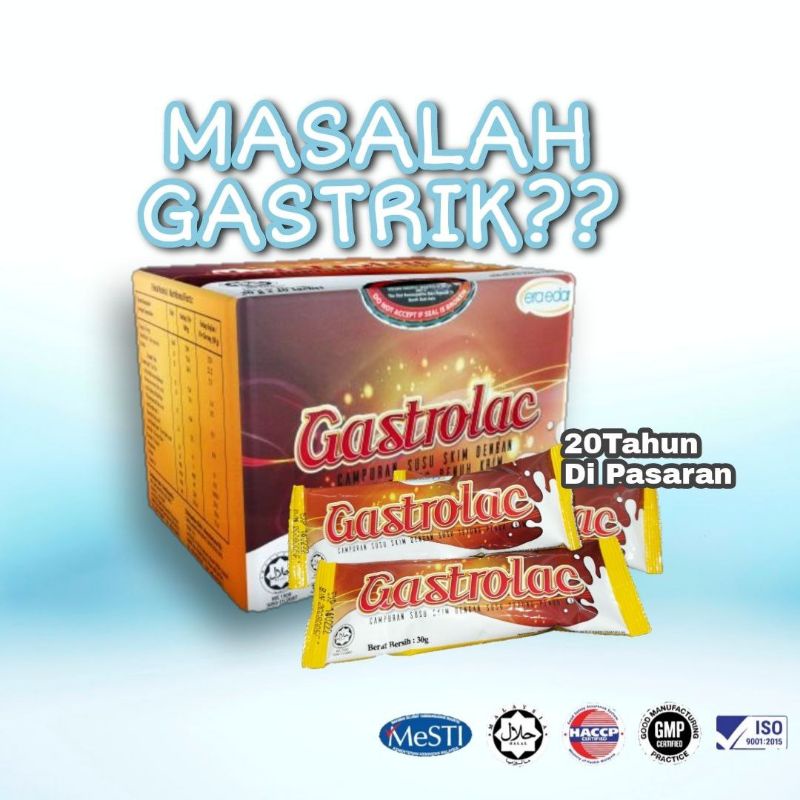 Legakan Gastrik Gastrolac Food Supplement Health Susu Gerg Heartburn Kembung Pedih Ulu Hati Medu 8779