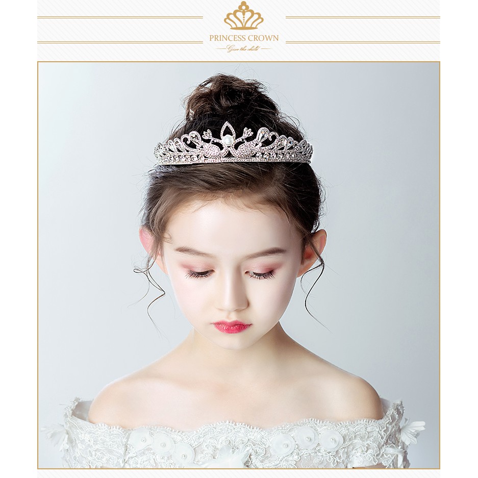 Kids Birthday Cake Decoration Headband Flower Girl Wedding Hair