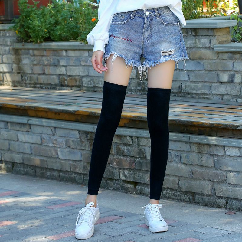 Take Two Hair Three Knee Warm Summer Cotton Thin Section Office