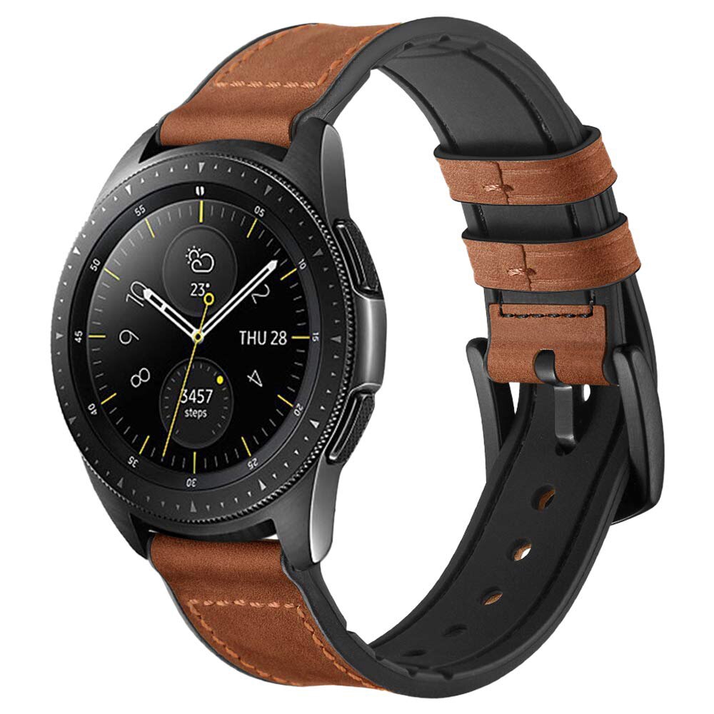 22mm silicone&leather Strap for Huawei Watch GT 2 samsung ...