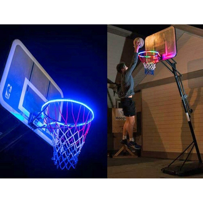 Basketball Rim Led Solar Light Playing At Night Light Boys Bedroom
