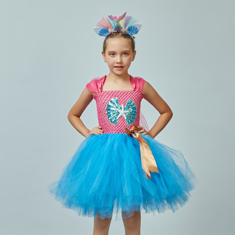 mermaid tutu dress for baby girl