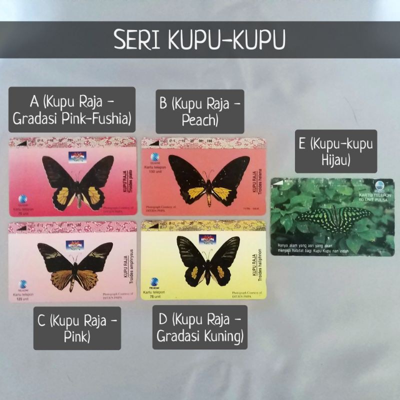 Magnetic Phone Card - Butterfly Series