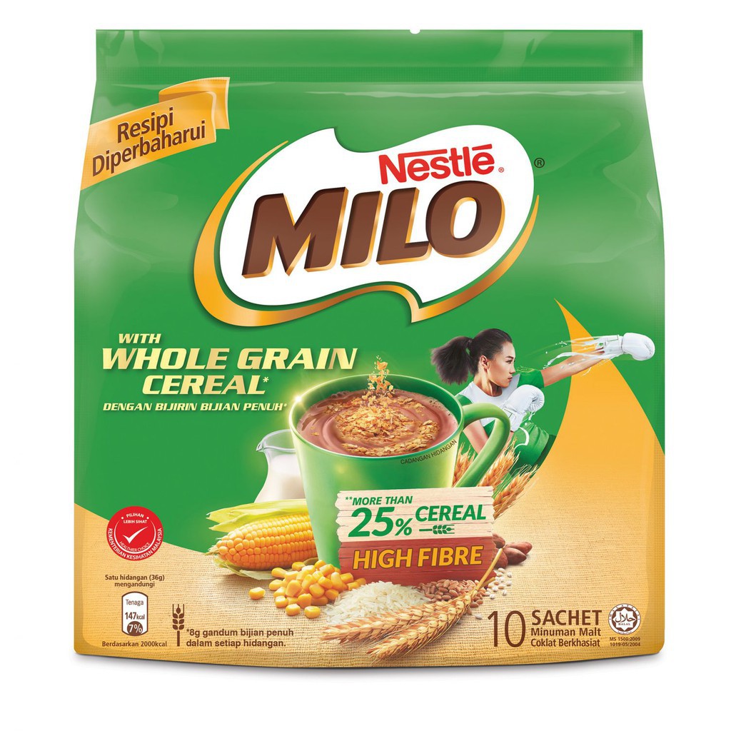Nestle Milo Whole Grain Cereal (10'S X 36g) Shopee Malaysia
