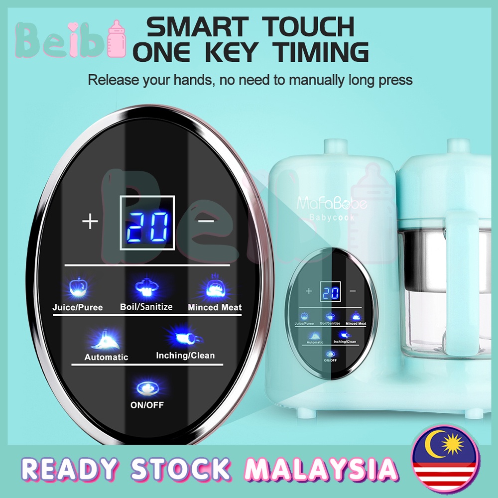 Mafababe 5 in 1 Baby Food Processor Heating/Steam/Defrost/Blend Can