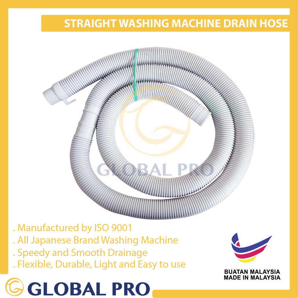 1.5M / 2M Washing Machine Outlet Drain Hose Straight Made In Malaysia ...