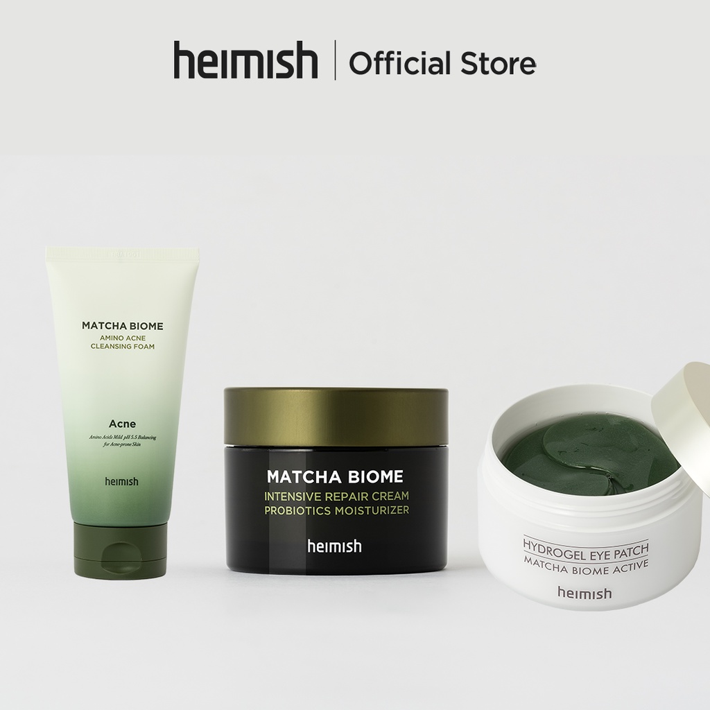 heimish Matcha Biome Set (Hydrogel Eye Patch 60ea + Amino Acne