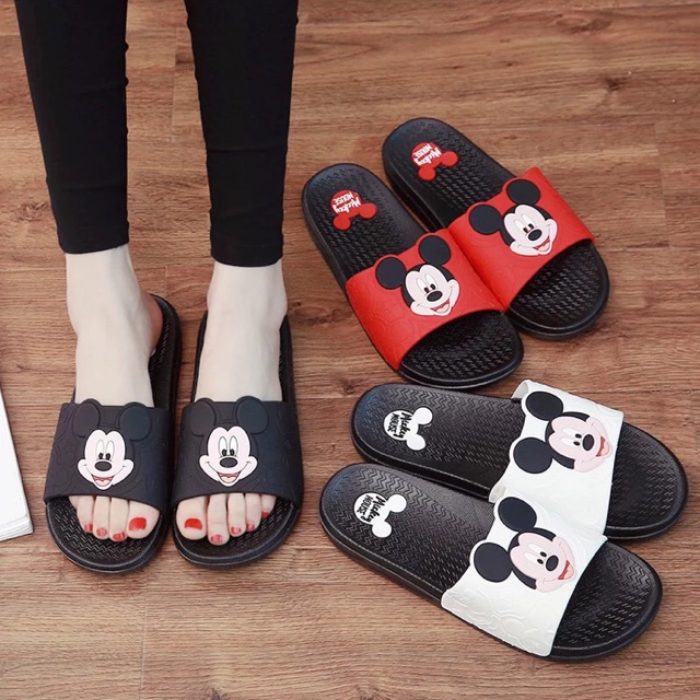 mickey mouse feet slippers