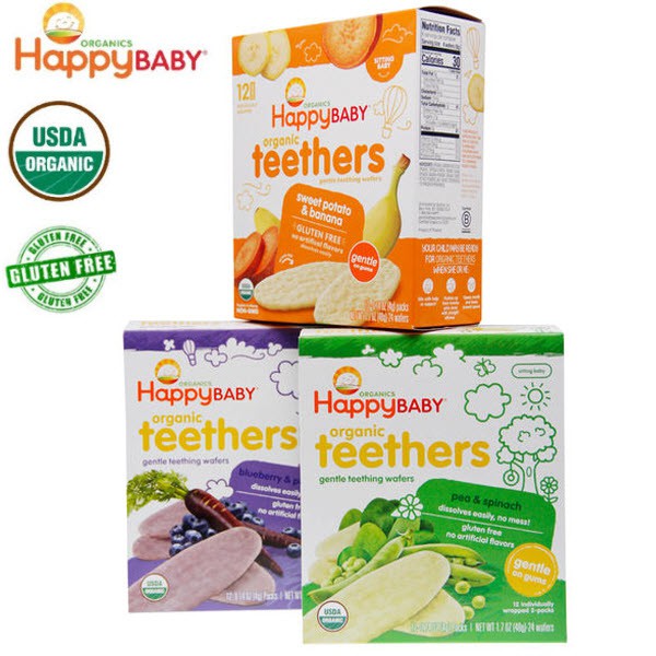 Happy Baby Organic Teethers Gentle Teething Wafers Shopee Malaysia