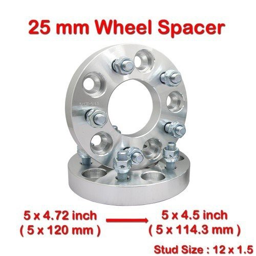 2Pcs Wheel Spacer 25mm 5x120 to 5x114.3 BMW E36 E46 E90 3 Series E34 Z4 E85 E86