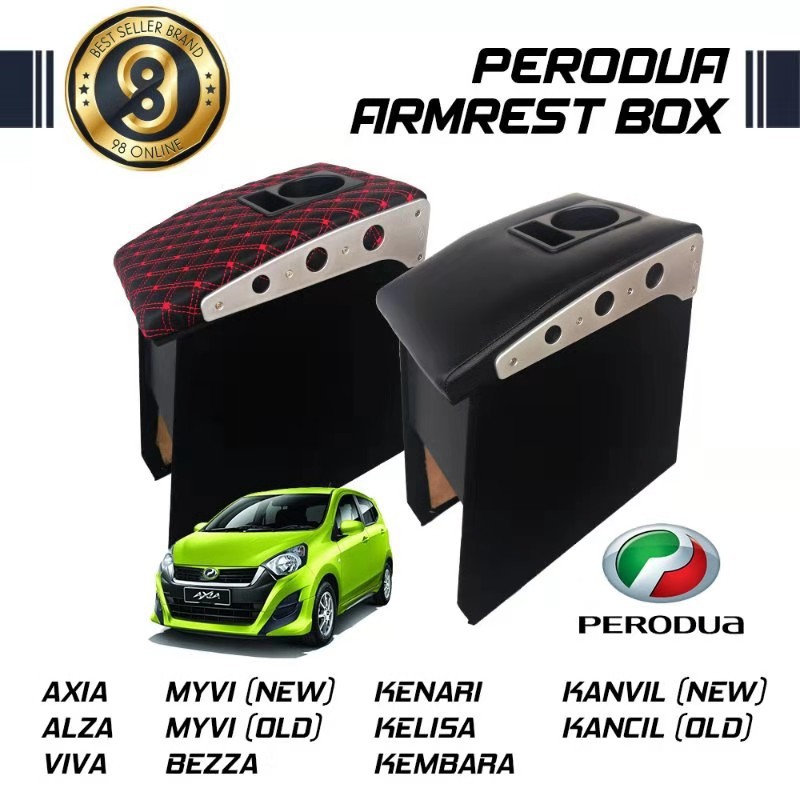 Car Armrest Console Box For Perodua Axia / Alza / Viva 