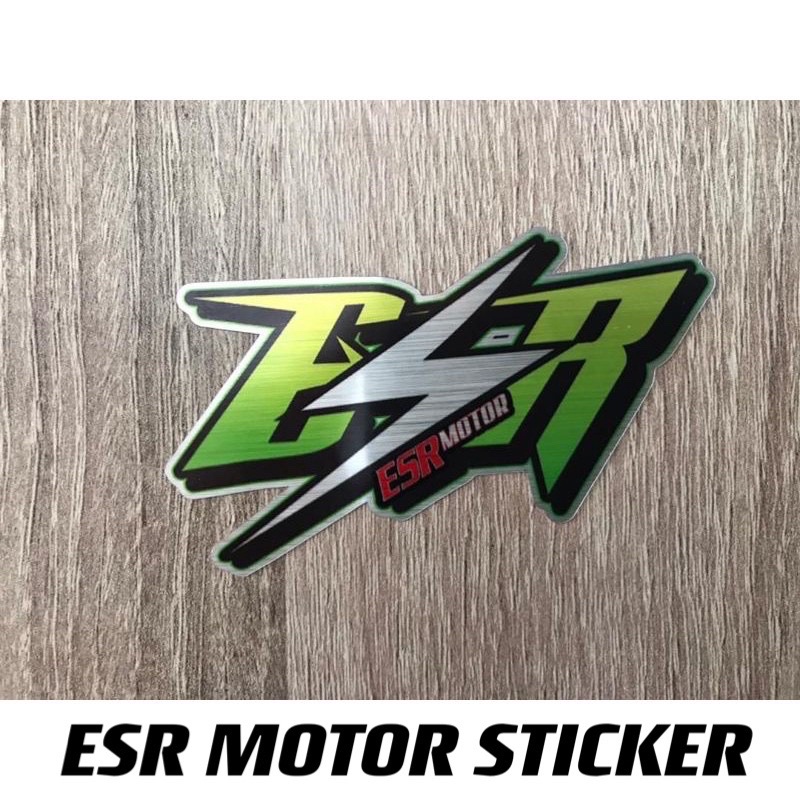 esr-motor-sticker-limited-edition-brush-metal-effect-sticker-shopee