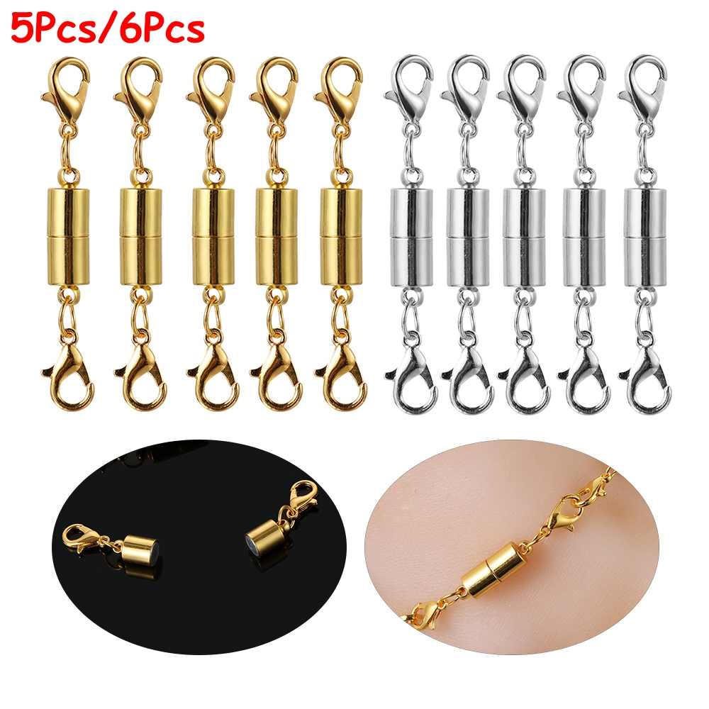 Multi Quality ROSE 5PCs/6Pcs Silver Gold Accessies DIY New Extender Magnetic Clasps Durable - Image 5