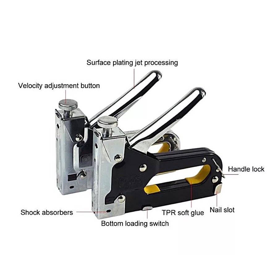 5JWR 3 IN 1 Multitool Nail Tacker Staple Gun Stapler Stapling Machine