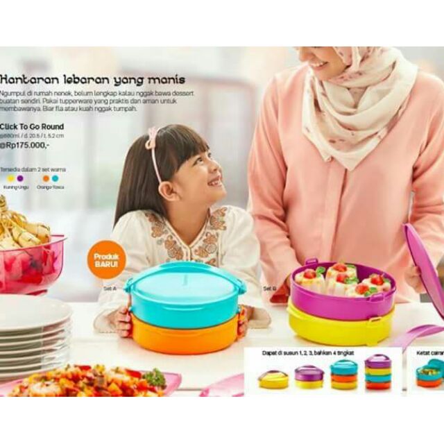 Tupperware Click to go round (2pcs)