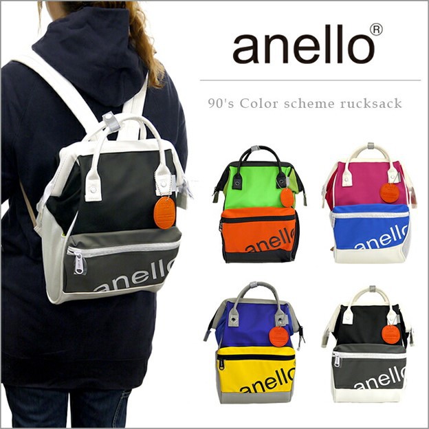 【AUTHENTIC】 anello synthetic leather 90's SNEAKERS mouthpiece mini backpack - AT-B2791