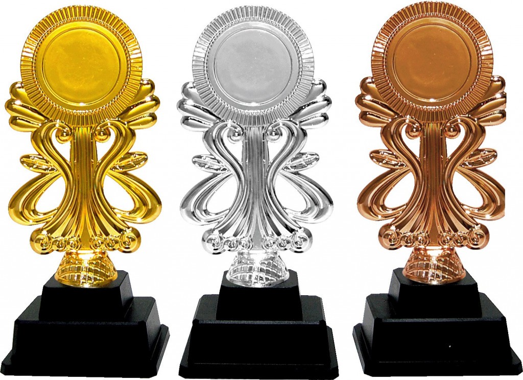 Acrylic Pattern Trophy AT30671(7) - Gold/Silver/Bronze Color | Shopee ...