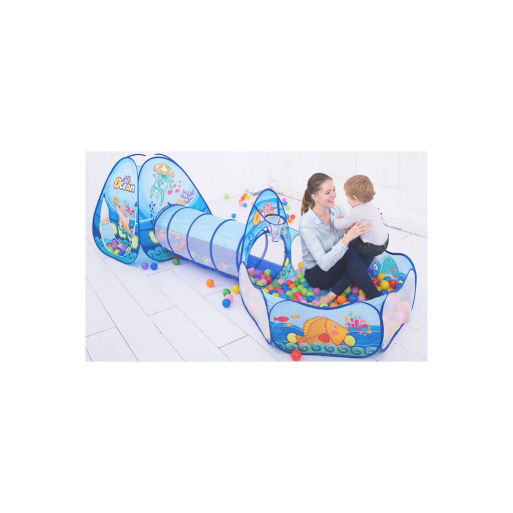 toddler play tent with tunnel