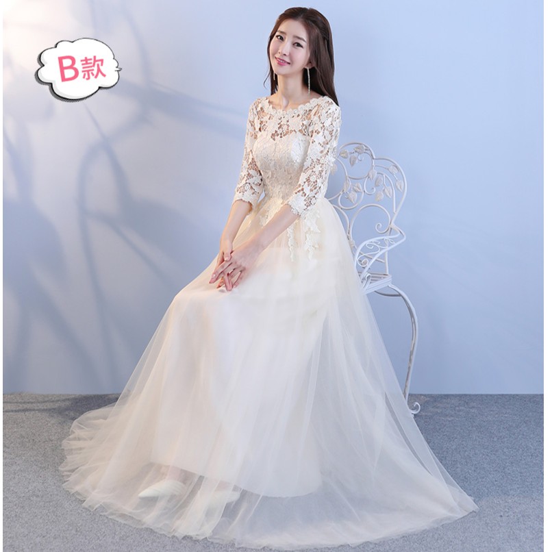  BRIDESMAID  WEDDING  DRESS  JUBAH  DINNER LACE Shopee Malaysia