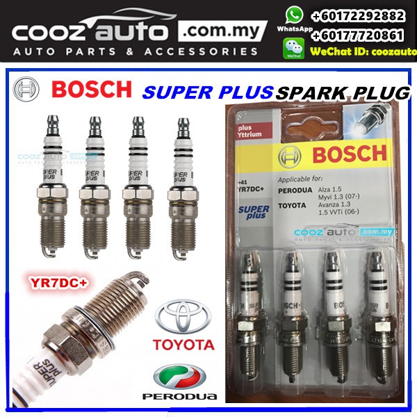 Perodua Myvi 1.3 K3VE Bosch Super Plus with Yttrium Spark Plug
