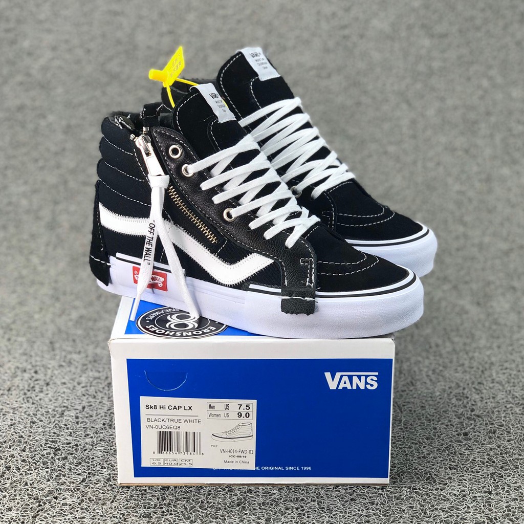 sk8 hi cap lx black