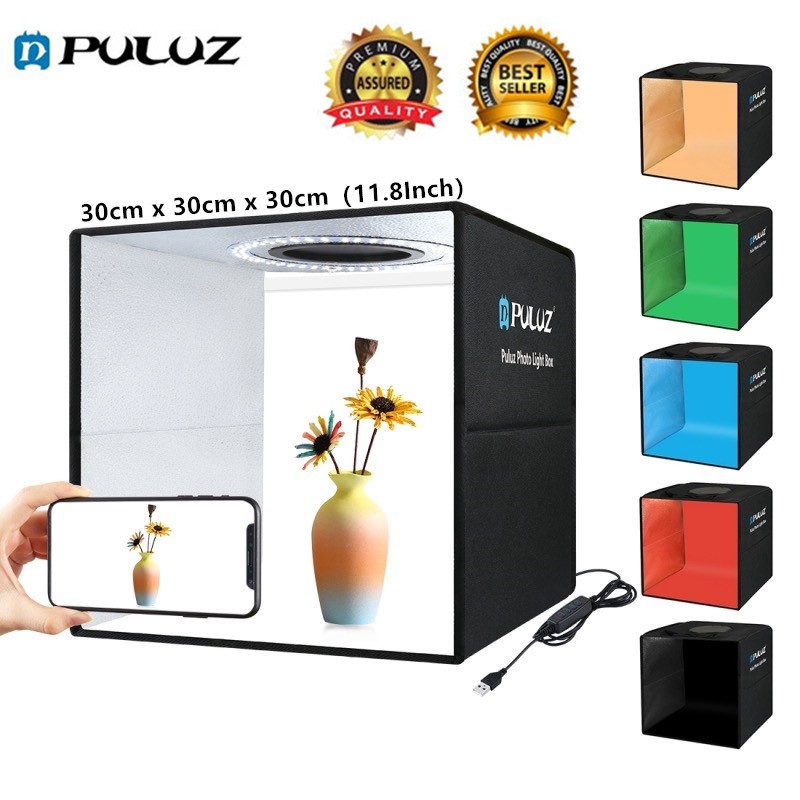 PULUZ 30cm Folding Portable Ring Light Photo Lighting Studio Shooting