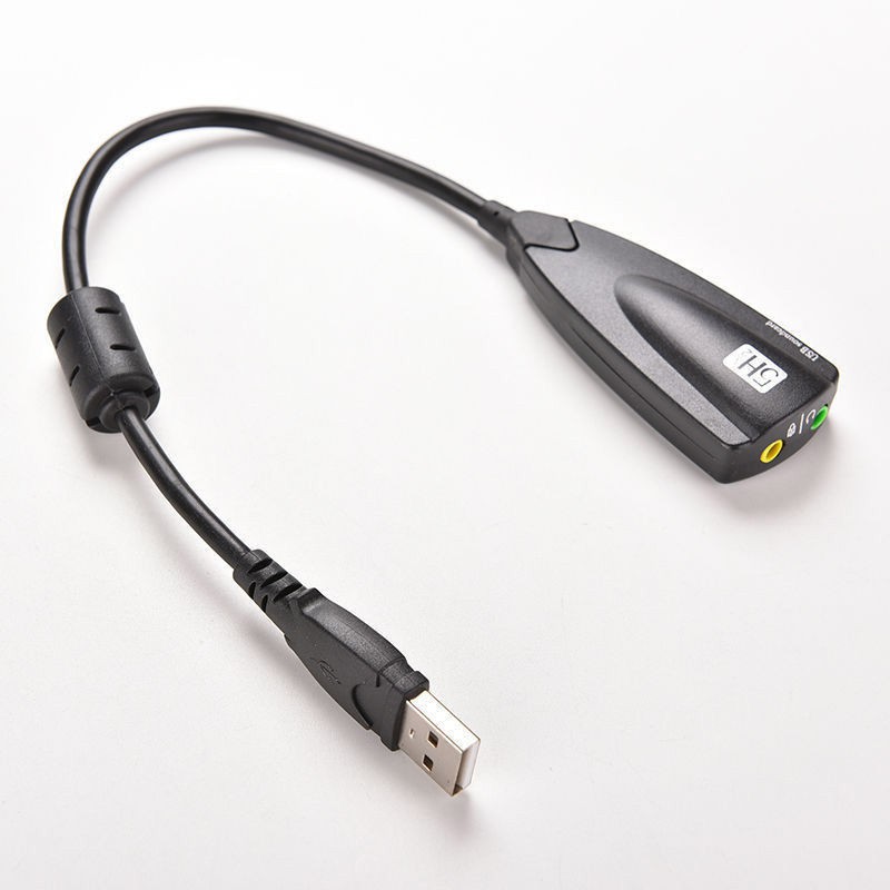 USB To 3.5mm Mic/Headphone Jack Stereo Headset Audio Adapter 7.1 Sound