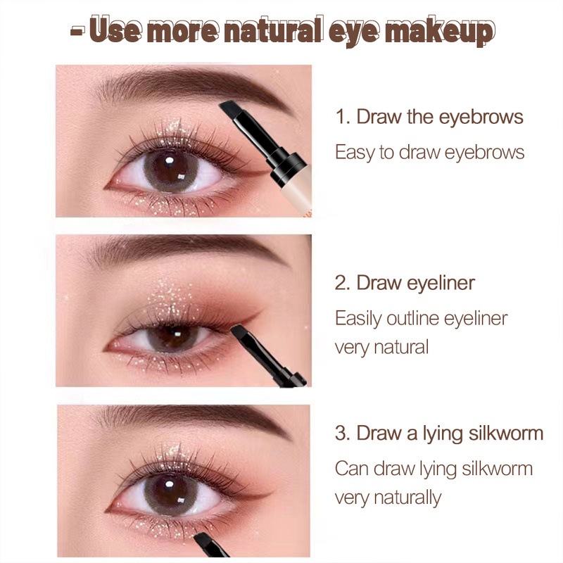 Versatile Have LIANGNISHI 3 Colors Eyebrow Balm Pencil Natural Smooth Long-lasting Color Development Multi-use Waterp... - Image 2