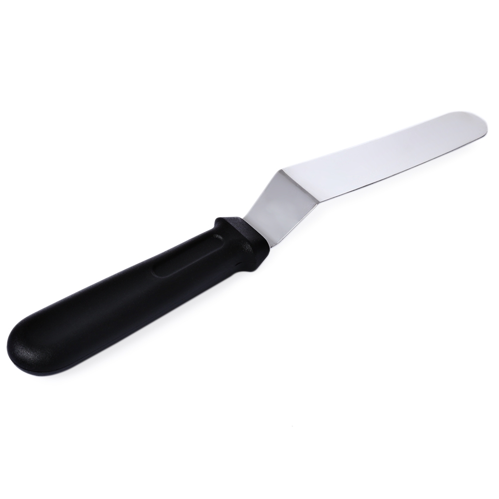 DIY Cake Cream Spatula Butter Fondant Blade Angled Scraper Smoother Smudge Tool